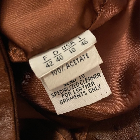 Vintage never worn Guy Fulop brown “leather” skirt. US Size 10; euro 46. - Picture 7 of 10